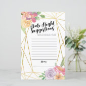 フローラブライダルシャワーゲーム日付の夜の提案 (スタンド正面)