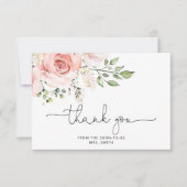 フローラブライダルシャワーサンキューカード カード (正面)