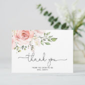 フローラブライダルシャワーサンキューカード カード (スタンド正面)
