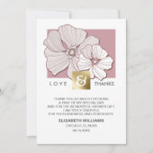 フローラブライダルシャワーサンキューフォトカード サンキューカード (正面)