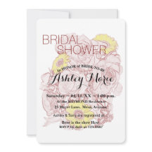 フローラブライダルシャワーテラコッタブーケアウトライン