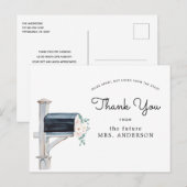 フローラブライダルシャワーバイメールありがとうはがき ポストカード (正面/裏面)