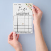 フローラブライダルシャワービンゴゲームカードフライヤー チラシ (ハンドル)