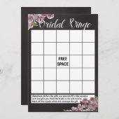 フローラブライダルシャワービンゴゲームカード 招待状 (正面/裏面)