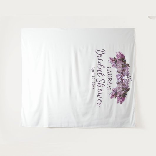 フローラブライダルシャワーフォトブース背景 タペストリー (正面(横))