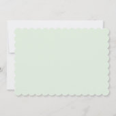 フローラブライダルシャワーホワイトアジサイ 招待状 (裏面)