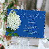フローラブライダルシャワーホワイトアジサイ 招待状