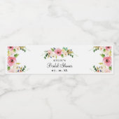 フローラブライダルシャワーボトル用ラベル及びカスタム ペットボトルラベル (シングルラベル)