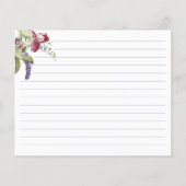 フローラブライダルシャワーレシピカード (裏面)