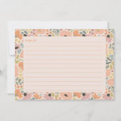 フローラブライダルシャワーレシピカード サンキューカード (正面)