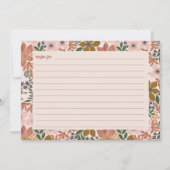 フローラブライダルシャワーレシピカード サンキューカード (正面)