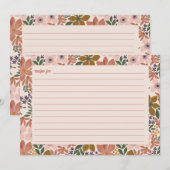 フローラブライダルシャワーレシピカード サンキューカード (正面/裏面)