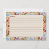 フローラブライダルシャワーレシピカード サンキューカード (正面)