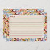 フローラブライダルシャワーレシピカード サンキューカード (正面/裏面)