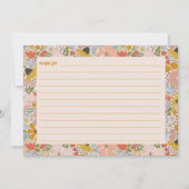 フローラブライダルシャワーレシピカード サンキューカード (正面)