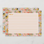 フローラブライダルシャワーレシピカード サンキューカード (正面/裏面)