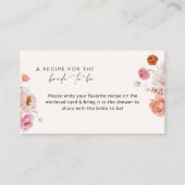 フローラブライダルシャワーレシピ エンクロージャーカード (正面)