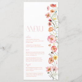 フローラブライダルシャワーワイルドフラワーポップズメニュー メニュー