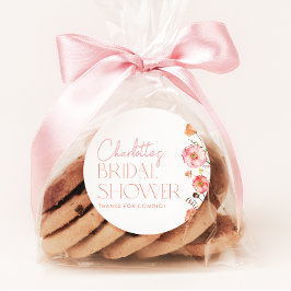 フローラブライダルシャワーワイルドフラワーポピーの恩恵 ラウンドシール