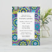 フローラブライダルシャワー又は婚約パーティ 招待状 (スタンド正面)