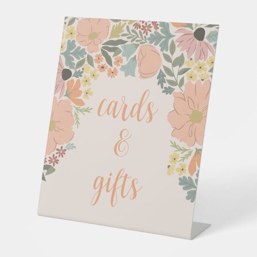 フローラブライダルシャワー台座標識 台座サイン (正面)