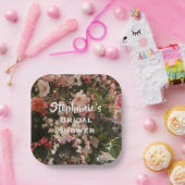 フローラブライダルシャワー多くの花、名前、 ペーパープレート (パーティー)