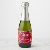 フローラブライダルシャワー応援ミニ スパークリングワインラベル (正面)