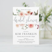 フローラブライダルシャワー招待券、ウェディングシャワー、 案内状 (スタンド正面)