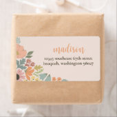 フローラブライダルシャワー招待状の挿入 ラベル (インサイチュ)