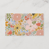 フローラブライダルシャワー招待状の挿入 名刺 (裏面)