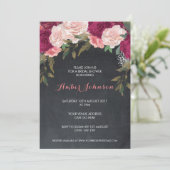 フローラブライダルシャワー招待酒盤 招待状 (スタンド正面)
