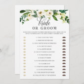 フローラブライダルシャワー新郎新婦ゲーム サンキューカード (正面/裏面)