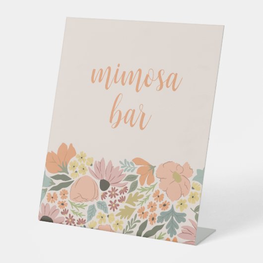 フローラブライダルシャワー結婚又は台座の標識 台座サイン (正面)