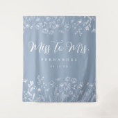 フローラブライダルシャワー背景 タペストリー (正面)