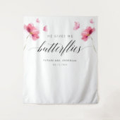 フローラブライダルシャワー背景 タペストリー (正面)