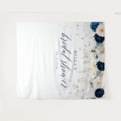 フローラブライダルシャワー背景 タペストリー (正面(横))