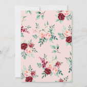 フローラブライダルシャワー茶パーティー 招待状 (裏面)