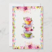 フローラブライダルシャワー茶パーティー 招待状 (裏面)