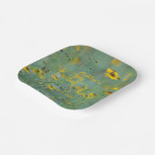 フローラブライダルシャワー黄色ワイルドフラワー写真 ペーパープレート (傾斜あり)