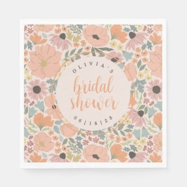 フローラブライダルシャワー スタンダードランチョンナプキン