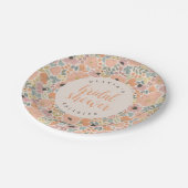 フローラブライダルシャワー ペーパープレート (アングル)