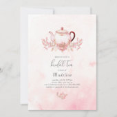フローラブライダルティーブライダルシャワー招待 招待状 (正面)