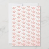 フローラブライダルティーブライダルシャワー招待 招待状 (裏面)