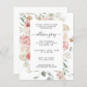 フローラブライダル招待状 |アナベス (正面/裏面)