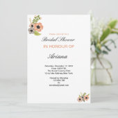 フローラブライダル・シャワー招待テンプレート 招待状 (スタンド正面)