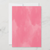 フローラブライトウォーター色フラワーズブライダルシャワー 招待状 (裏面)