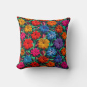 フローラブライトカラフル春装飾用クッション クッション (正面)