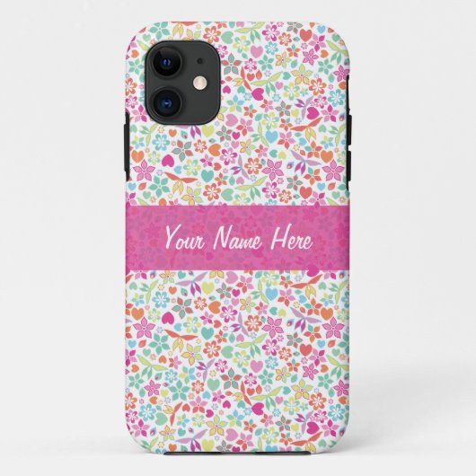フローラブライトパターン Case-Mate iPhoneケース (裏面)