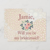 フローラブライドメイド招待状 インビテーションポストカード (正面/裏面)