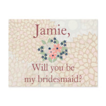フローラブライドメイド招待状